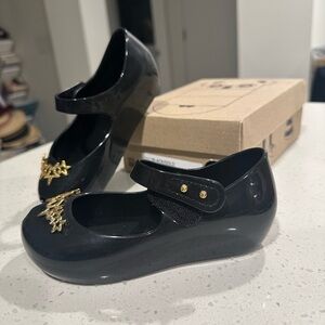 Black Dress Shoes with Ankle Strap